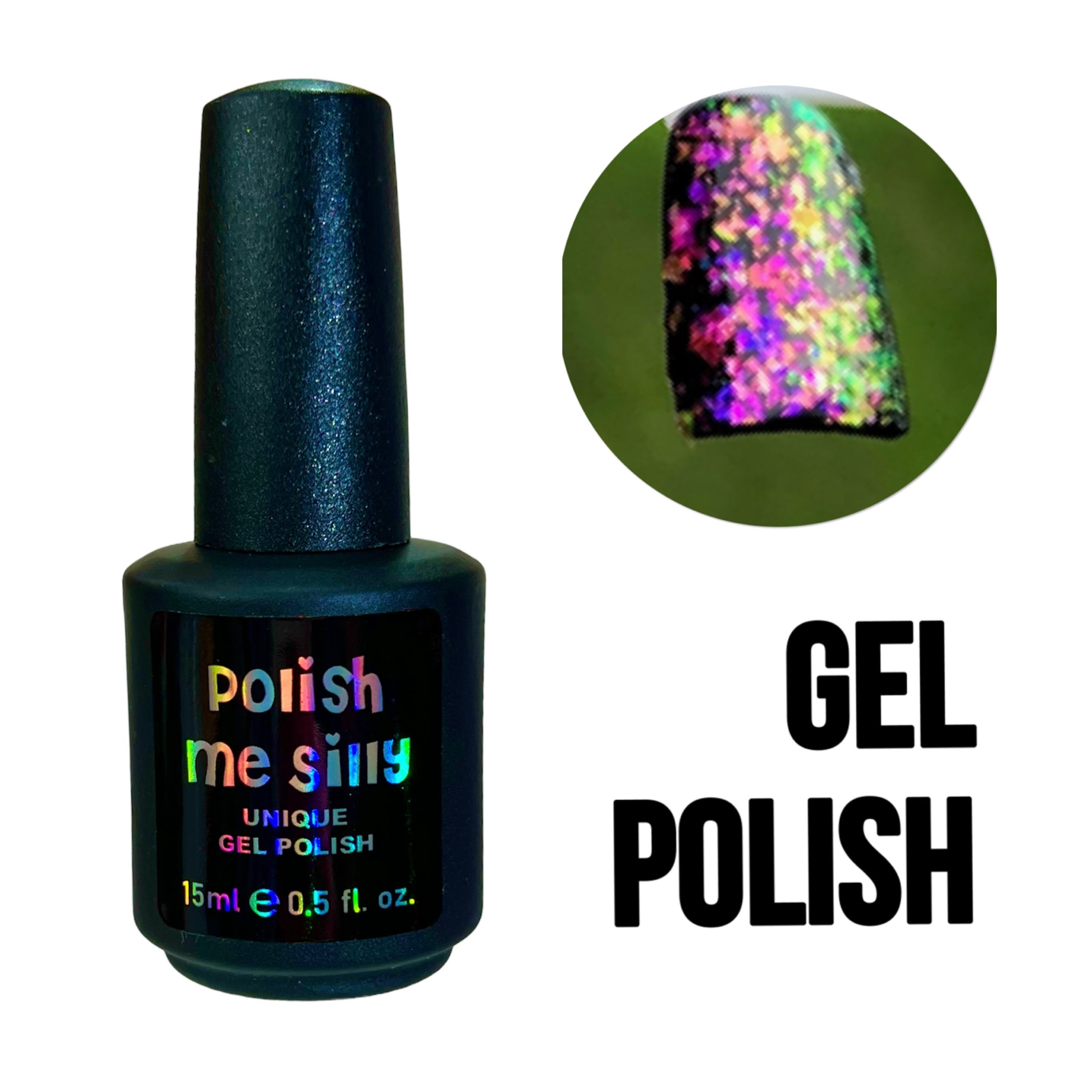 It\'s Magic: Unicorn Topcoats Glow Nail Collection Polish FLAKIE