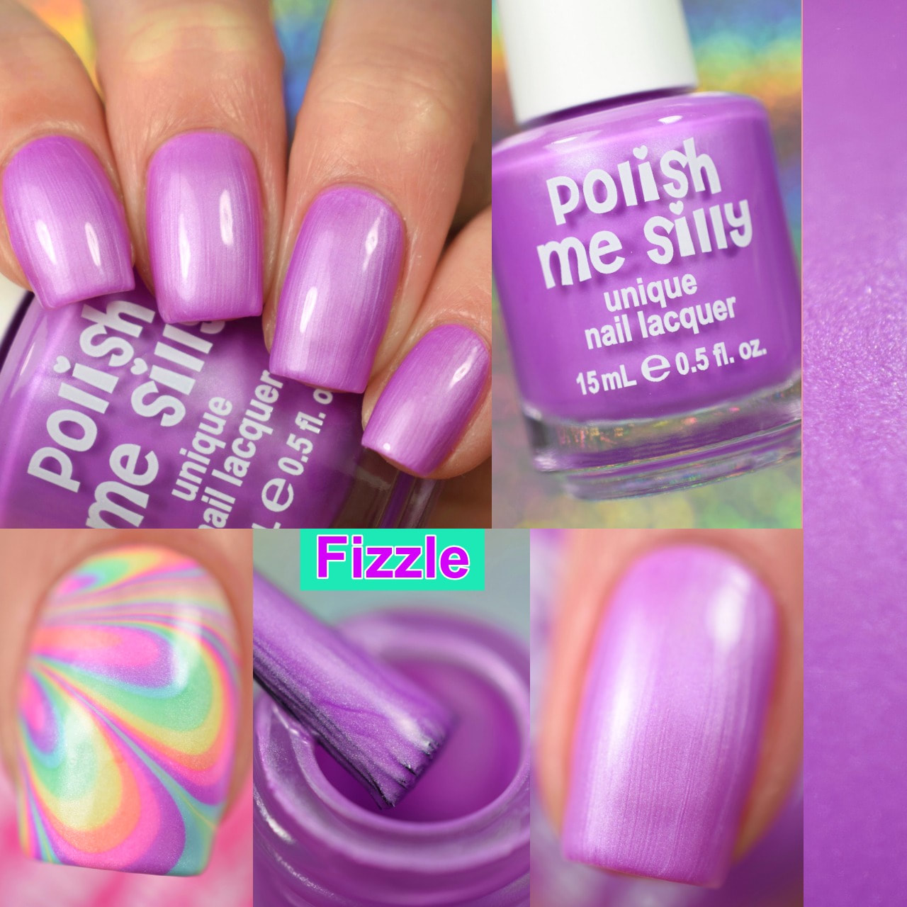 Polish Me Silly Neon Flower Nail Art Stickers
