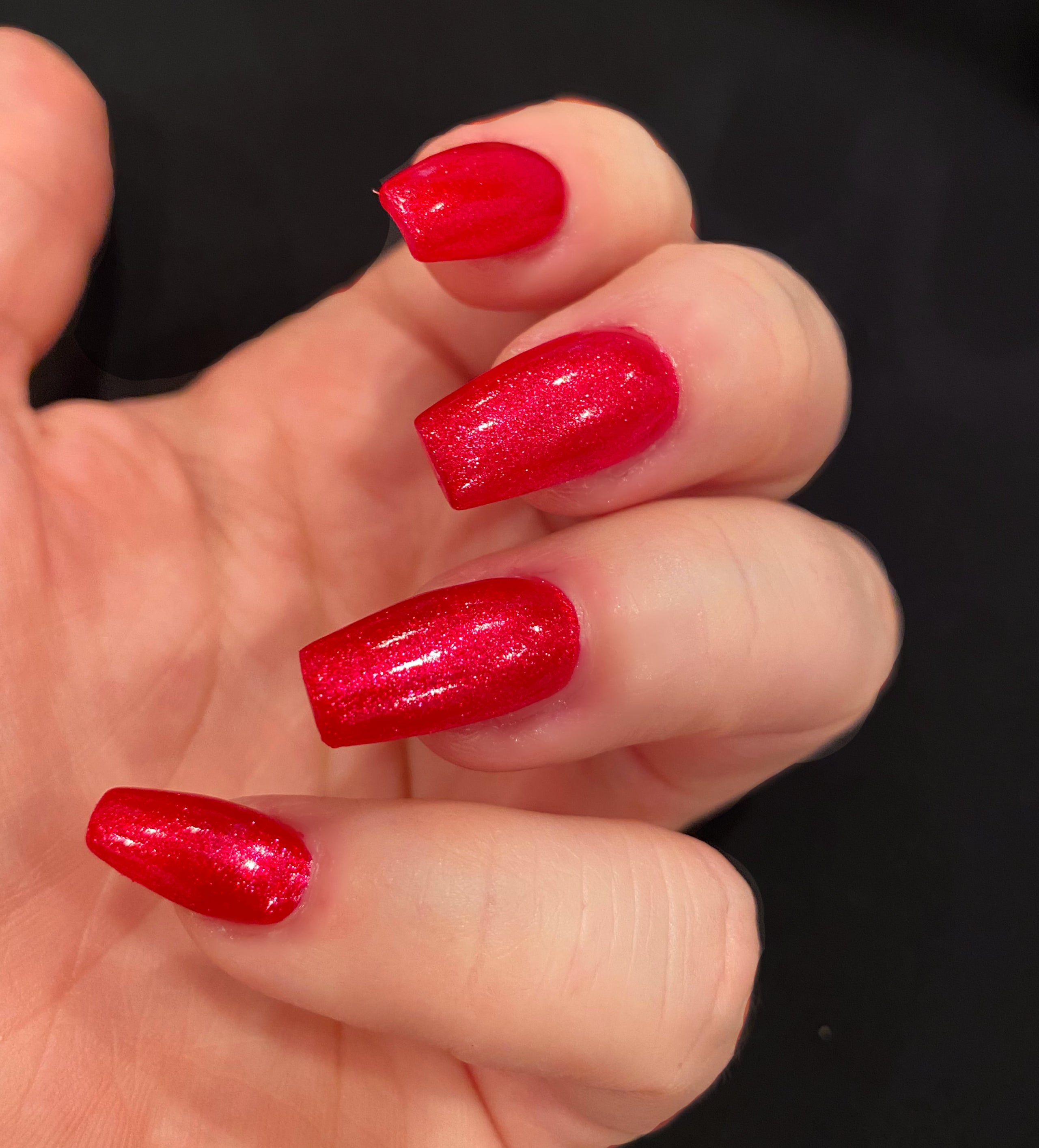 Ruby Slippers- Red Sparkle Shimmer Polish: Custom-Blended Glitter Nail ...