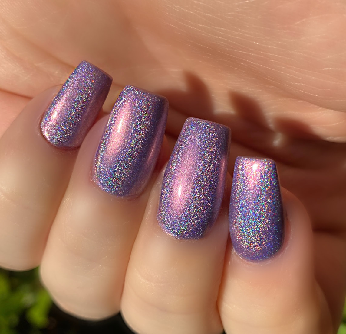 Karma Purple Pink Holographic Glitter Nail Polish – F.U.N LACQUER