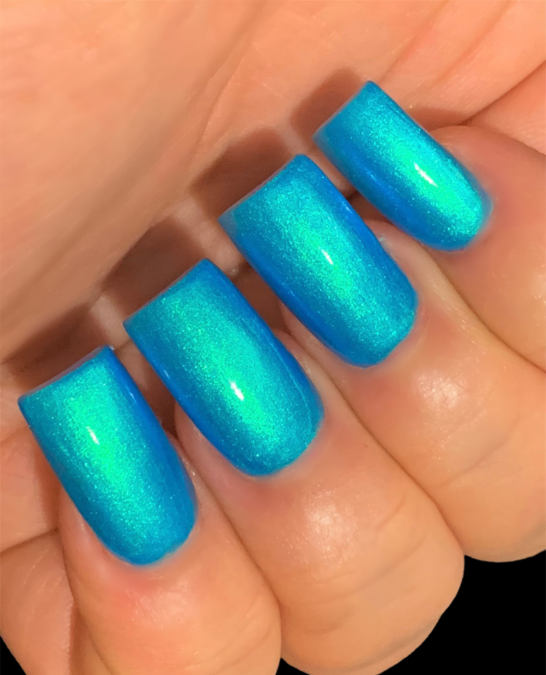 24Pcs Blue Leave Short Coffin False Nails Glitter with French Design  Wearable Fake Nails Full Cover Press on Nails Tips Art - AliExpress